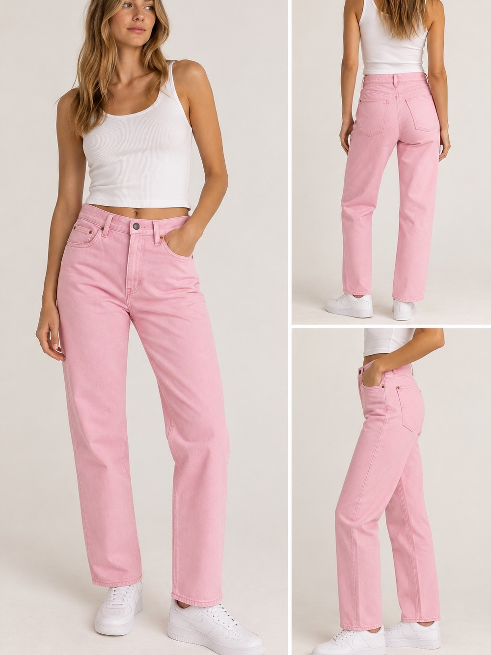 The Denimist Teri Wide Leg Crop Jean Faded Dove ink Size 27